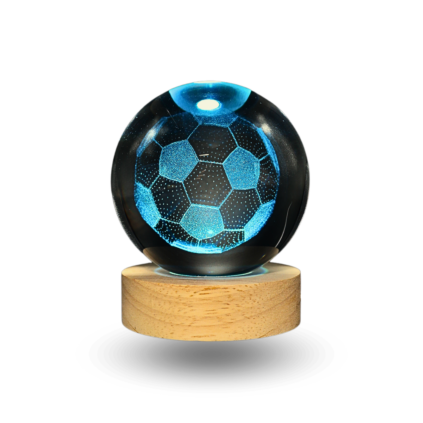 Lampara Bola De Cristal LED RGB Colores Futbol