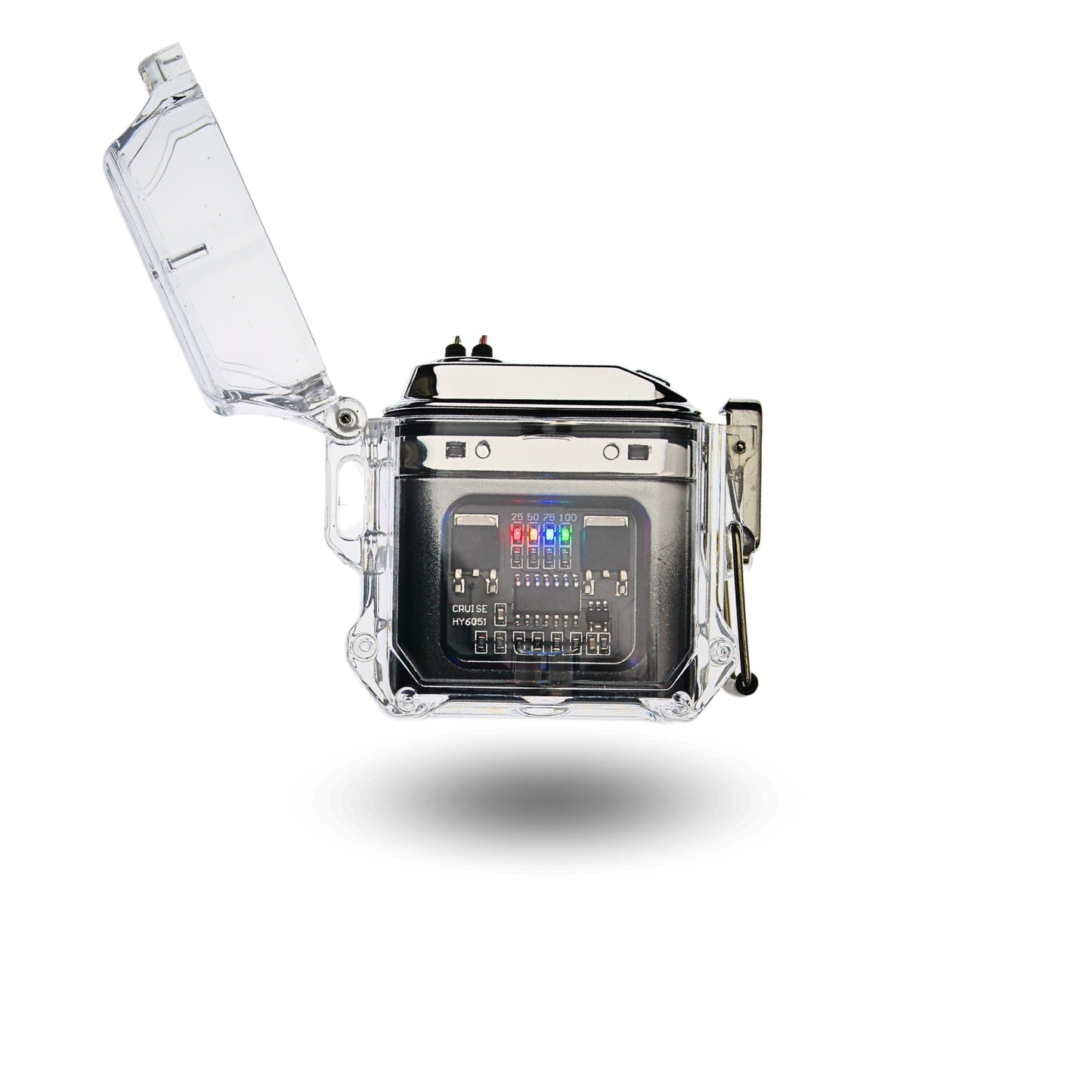 Encendedor de Plasma Doble Arco Recargable Negro