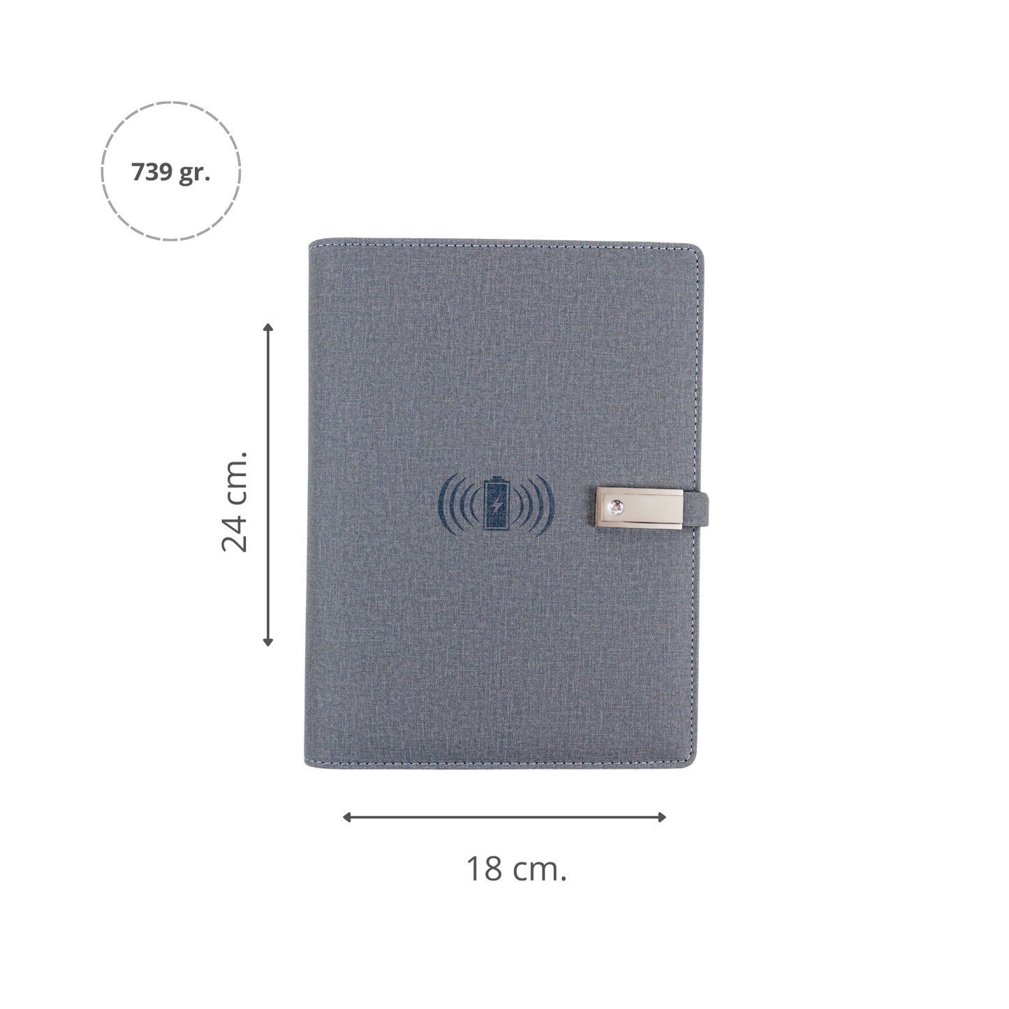 Agenda Recargable con Powerbank 8000 mAh