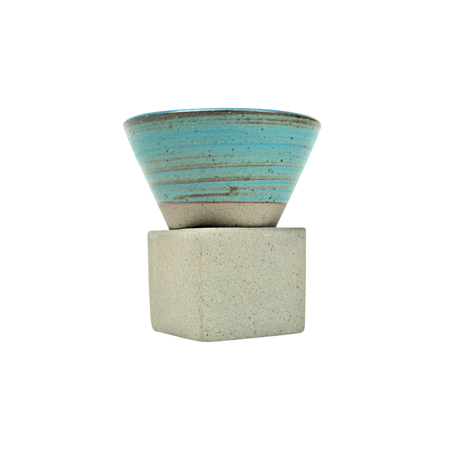 Tazas de Café Corto Japonesas de Cerámica 90 ml Azulado