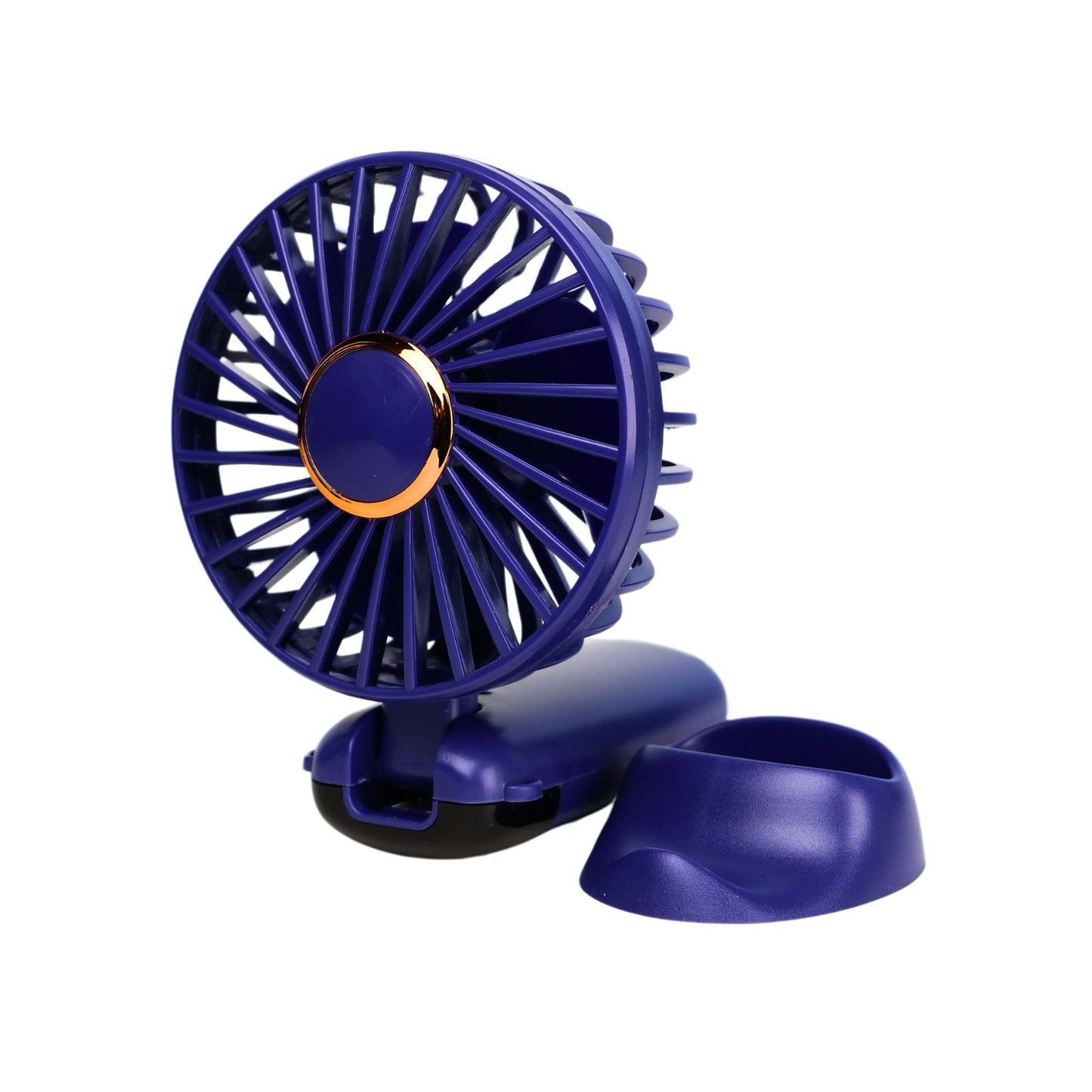 Mini Ventilador Mano Portátil Recargable Usb 5 Velocidades Azul