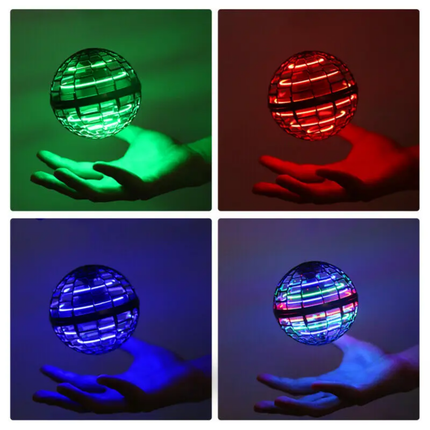 Pelota Led Voladora Fly Nova Juguete Rojo