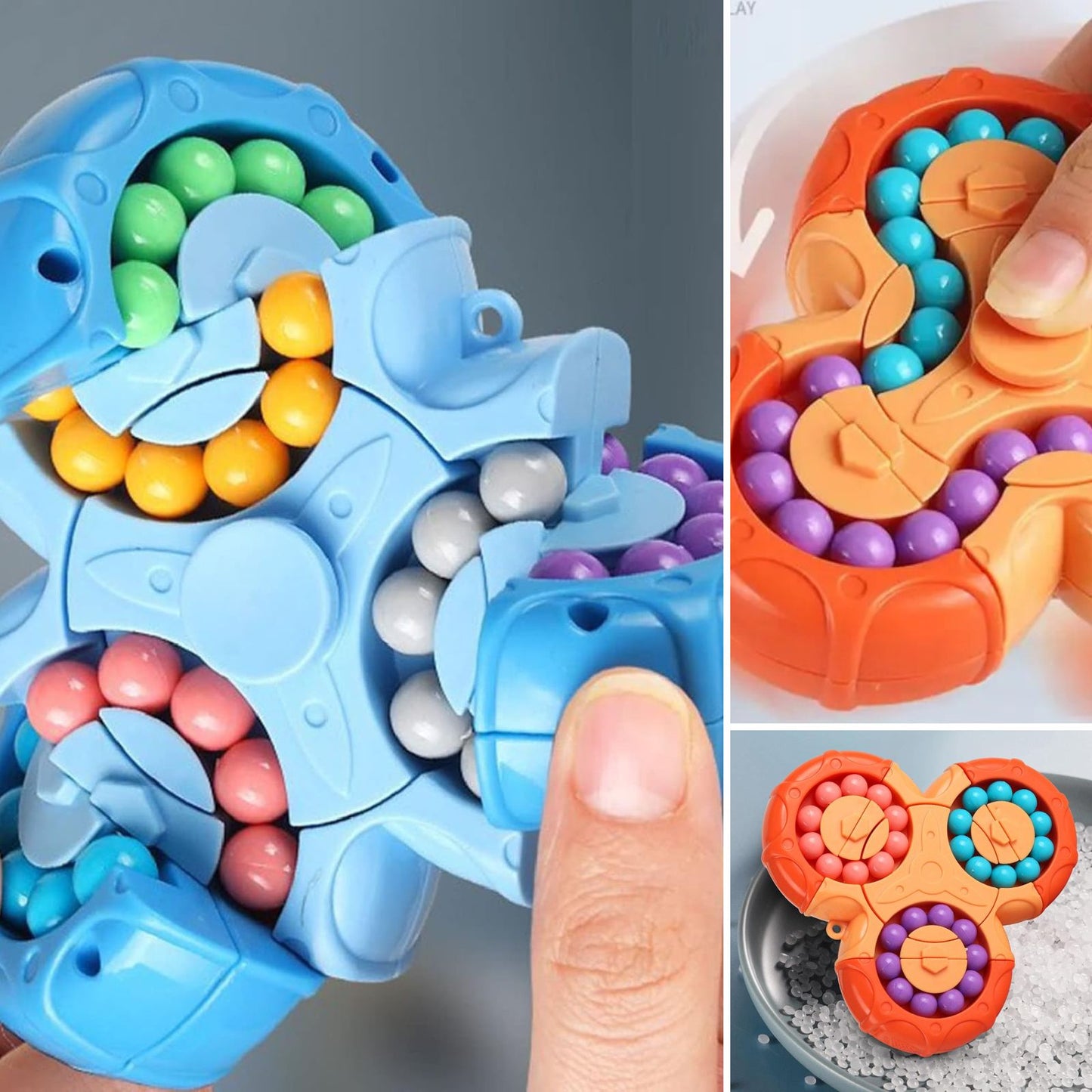 Fidget Spinner Anti Estrés Naranja