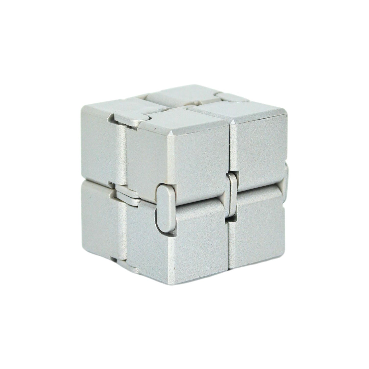 Juguete Fidget Cube Infinito Anti Estrés Plata