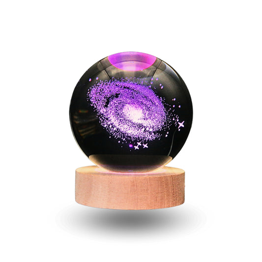 Lampara Bola De Cristal LED RGB Colores Galaxia