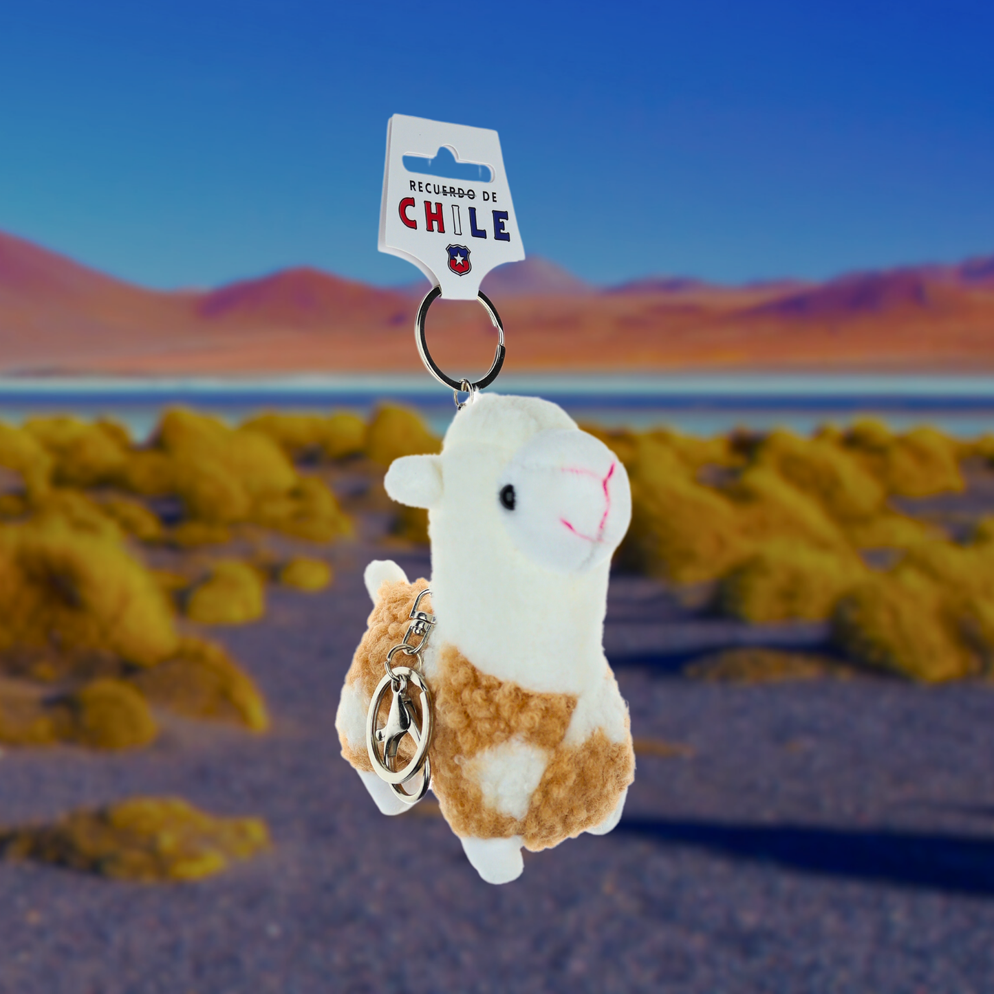 Llavero de Peluche Souvenir de Chile Alpaca