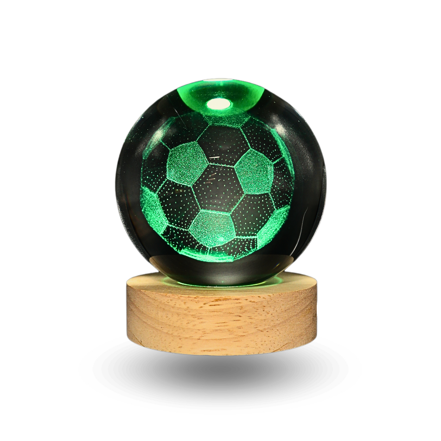Lampara Bola De Cristal LED RGB Colores Futbol