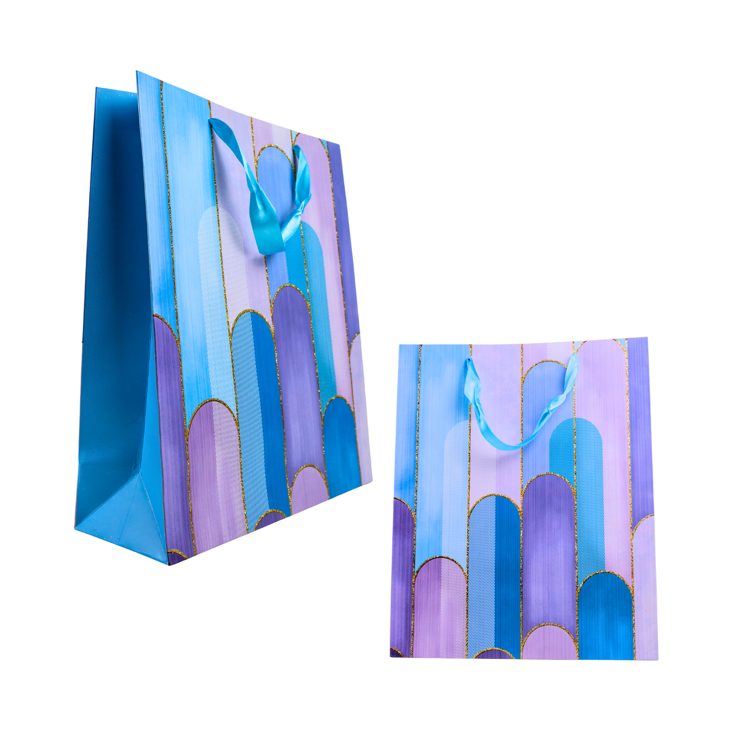 Bolsa de Regalo 32 X 26 X 10 CM Arcos Celeste