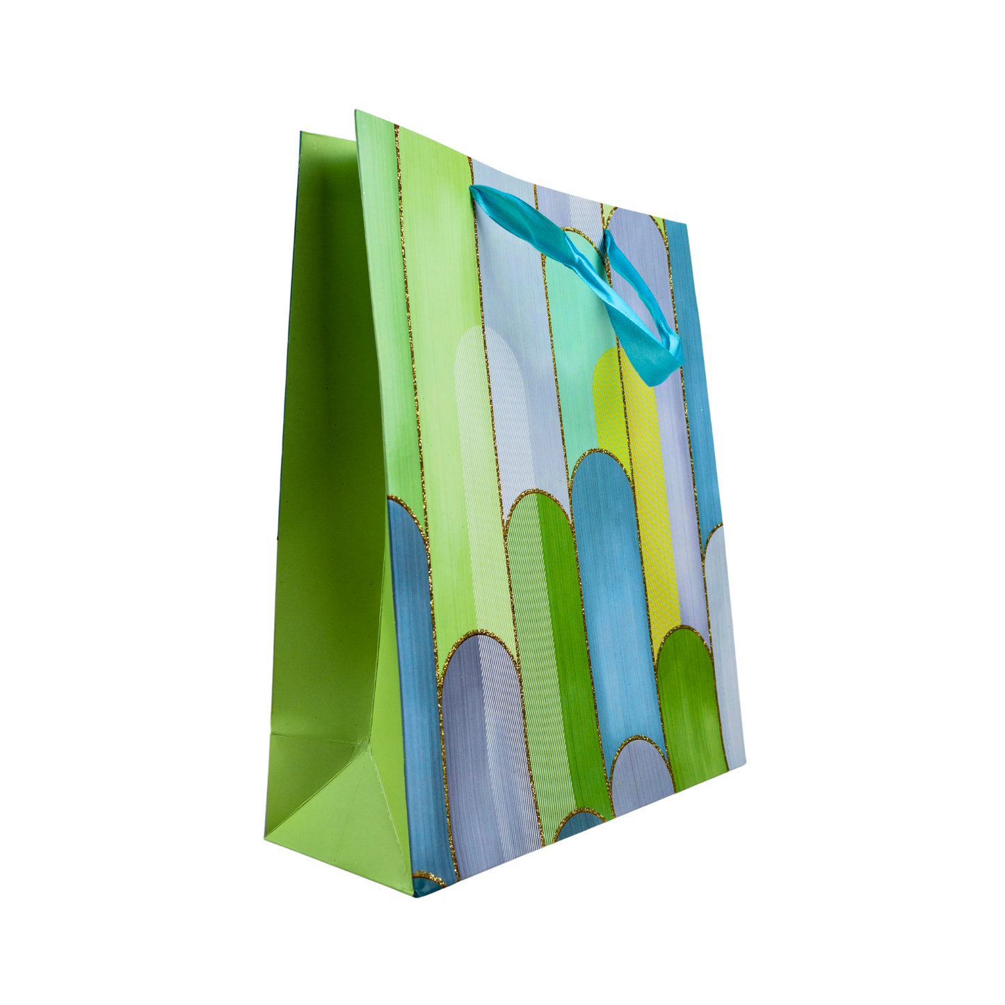 Bolsa de Regalo 32 X 26 X 10 CM Arcos Verde