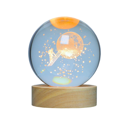 Lampara Bola De Cristal LED Astronauta
