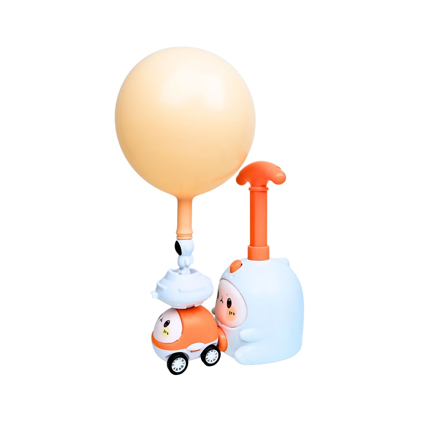 Bombín Lanzador De Astronauta Inflador de Globos Naranja