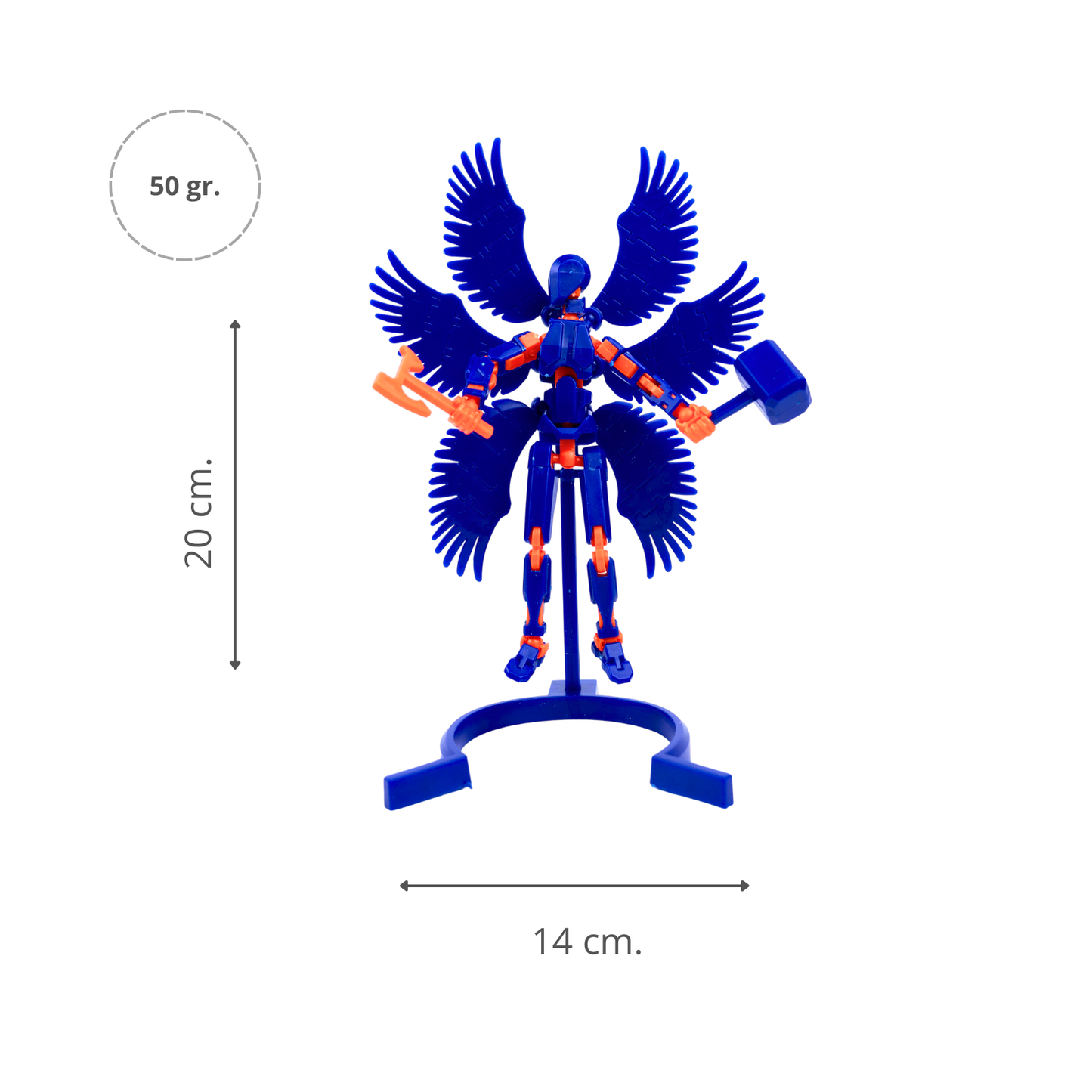 Figura de Acción Articulado Dummy 13 DIY Azul