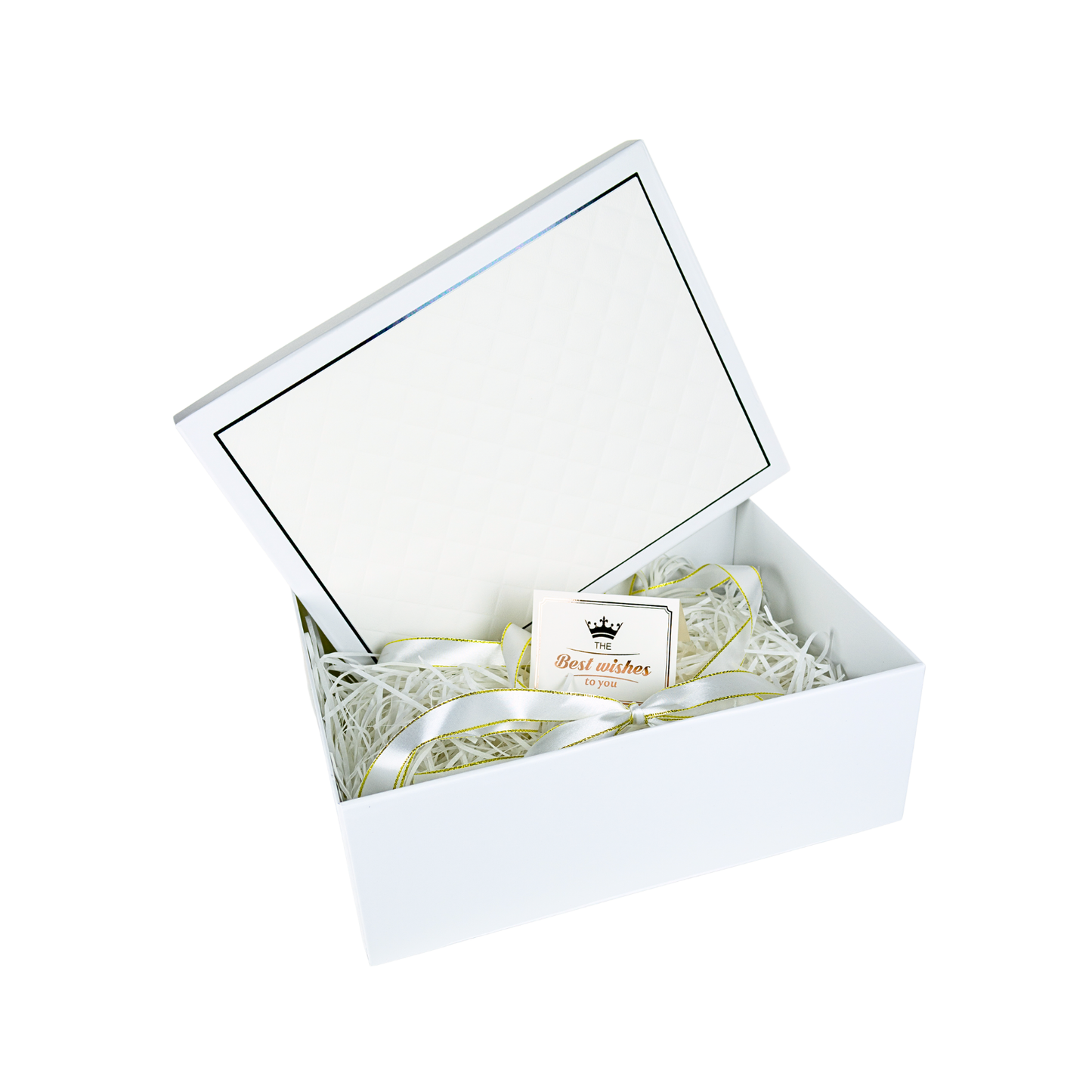 Gift Box Caja Para Regalos Con Tapa Y Cinta Talla XL Blanco