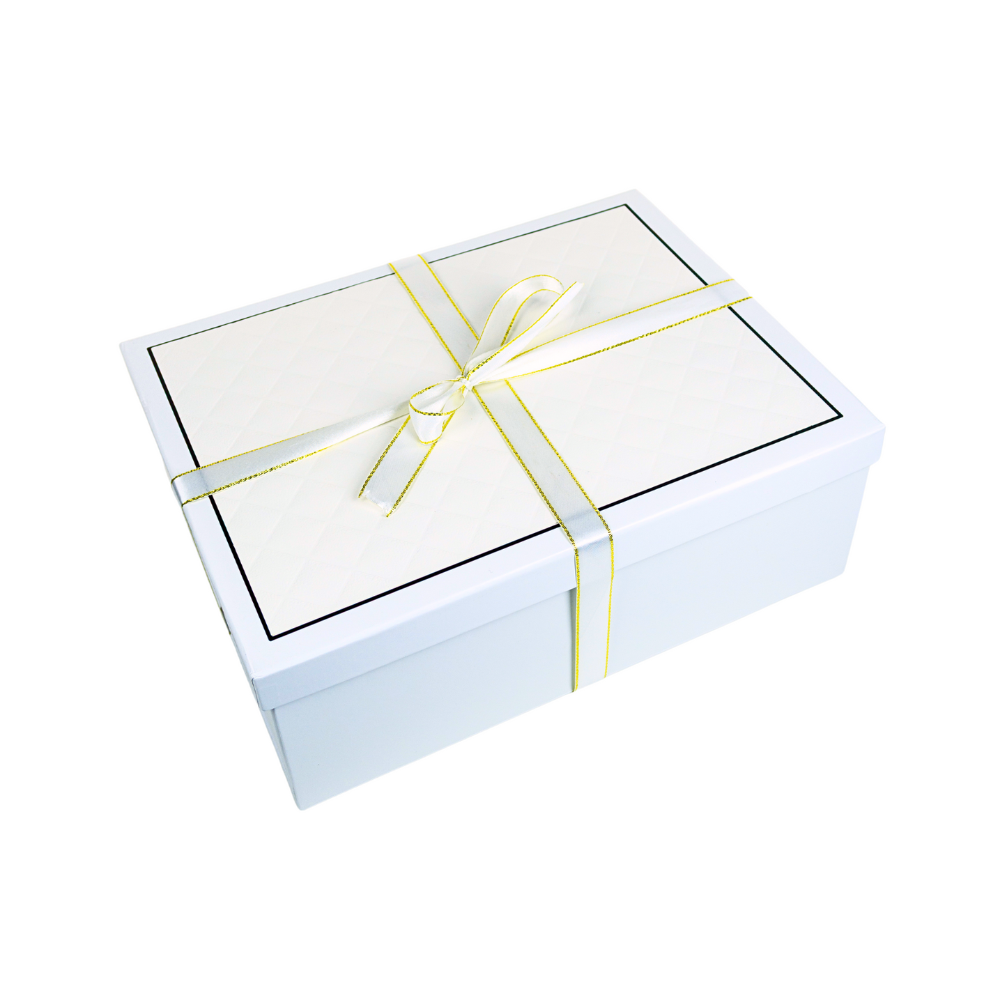 Gift Box Caja Para Regalos Con Tapa Y Cinta Talla XL Blanco