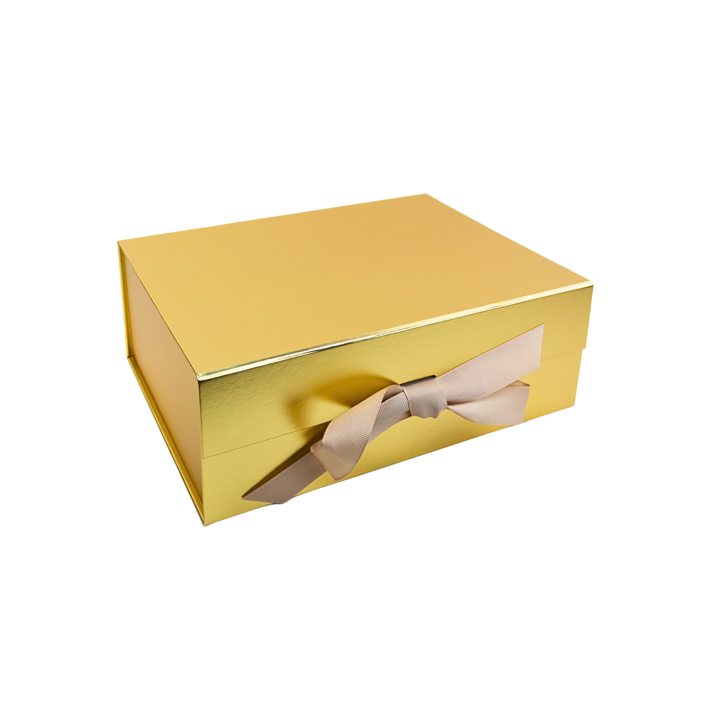 Gift Box Caja Para Regalos Dorada Tamaño L