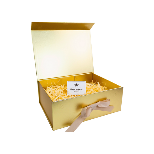 Gift Box Caja Para Regalos Dorada Tamaño XL