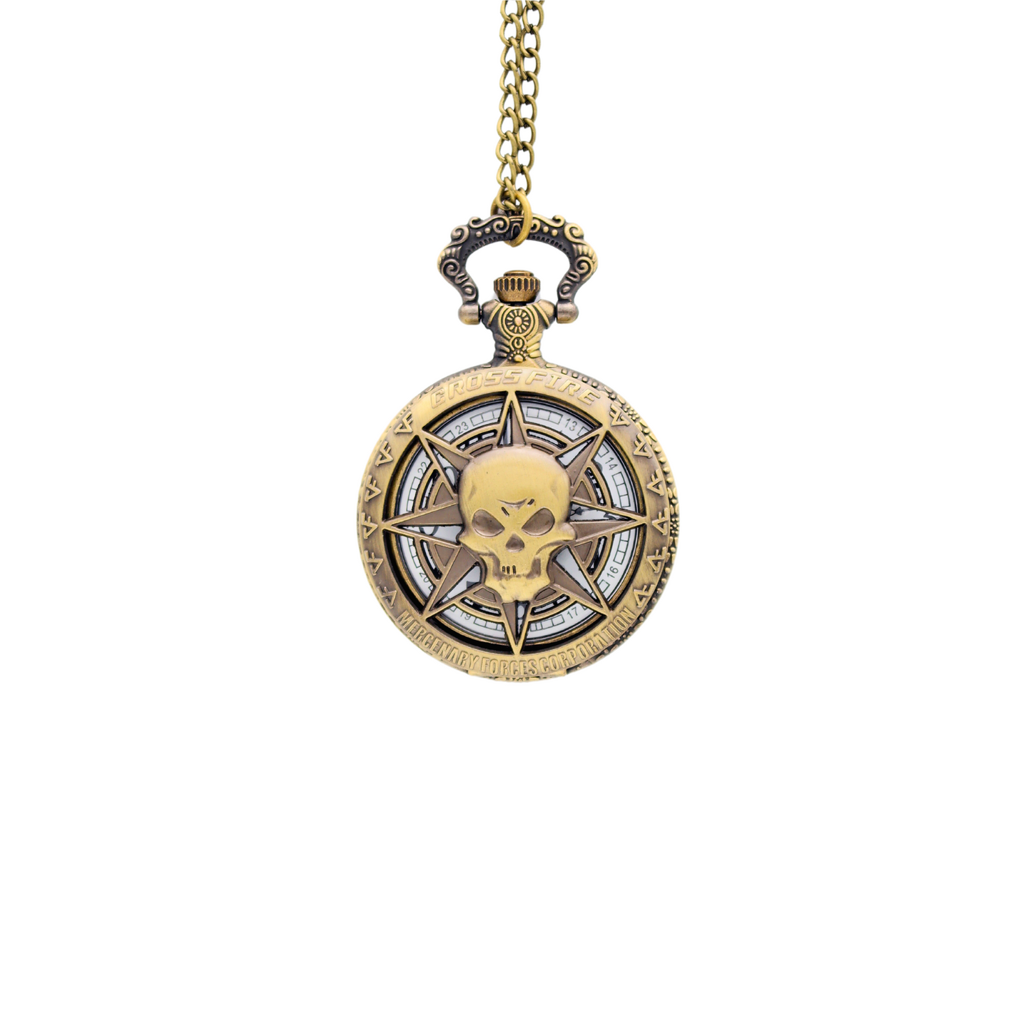 Reloj De Bolsillo Metálico Retro Esqueleto