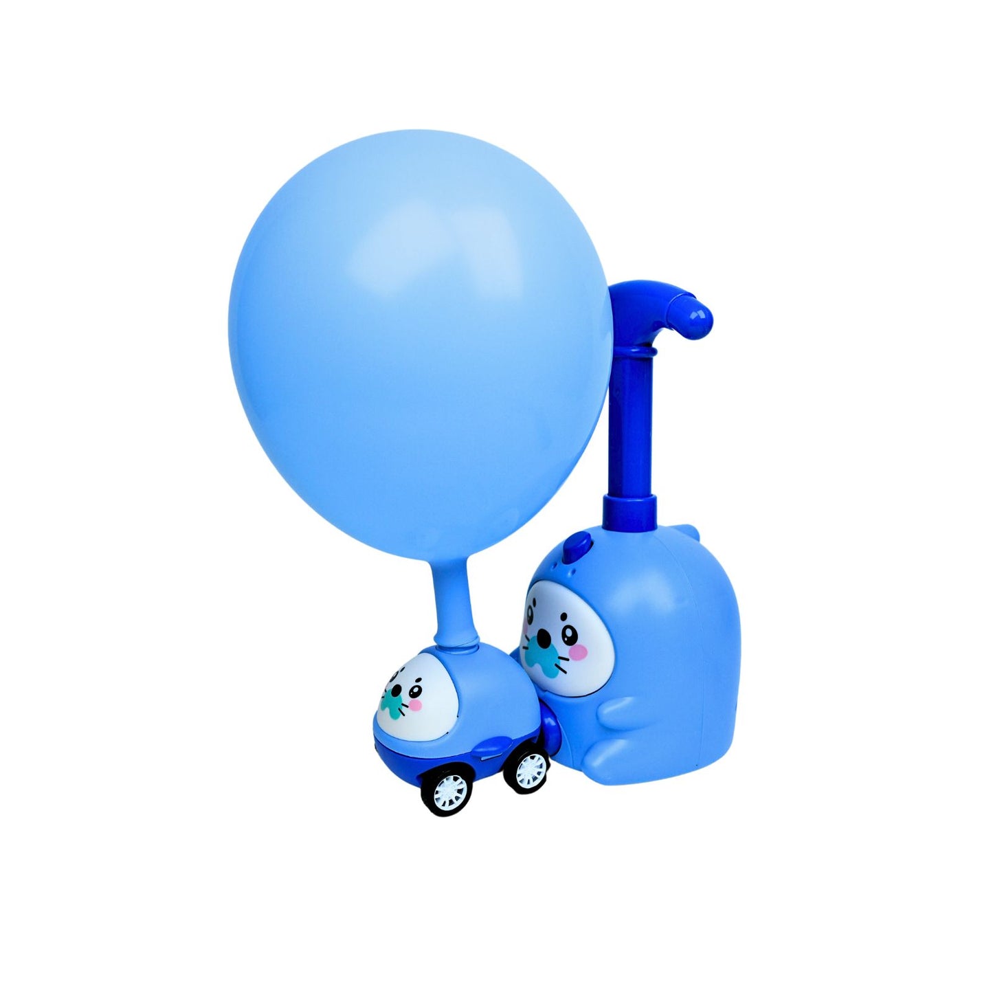 Bombín Lanzador De Autos Inflador de Globos Cute Azul