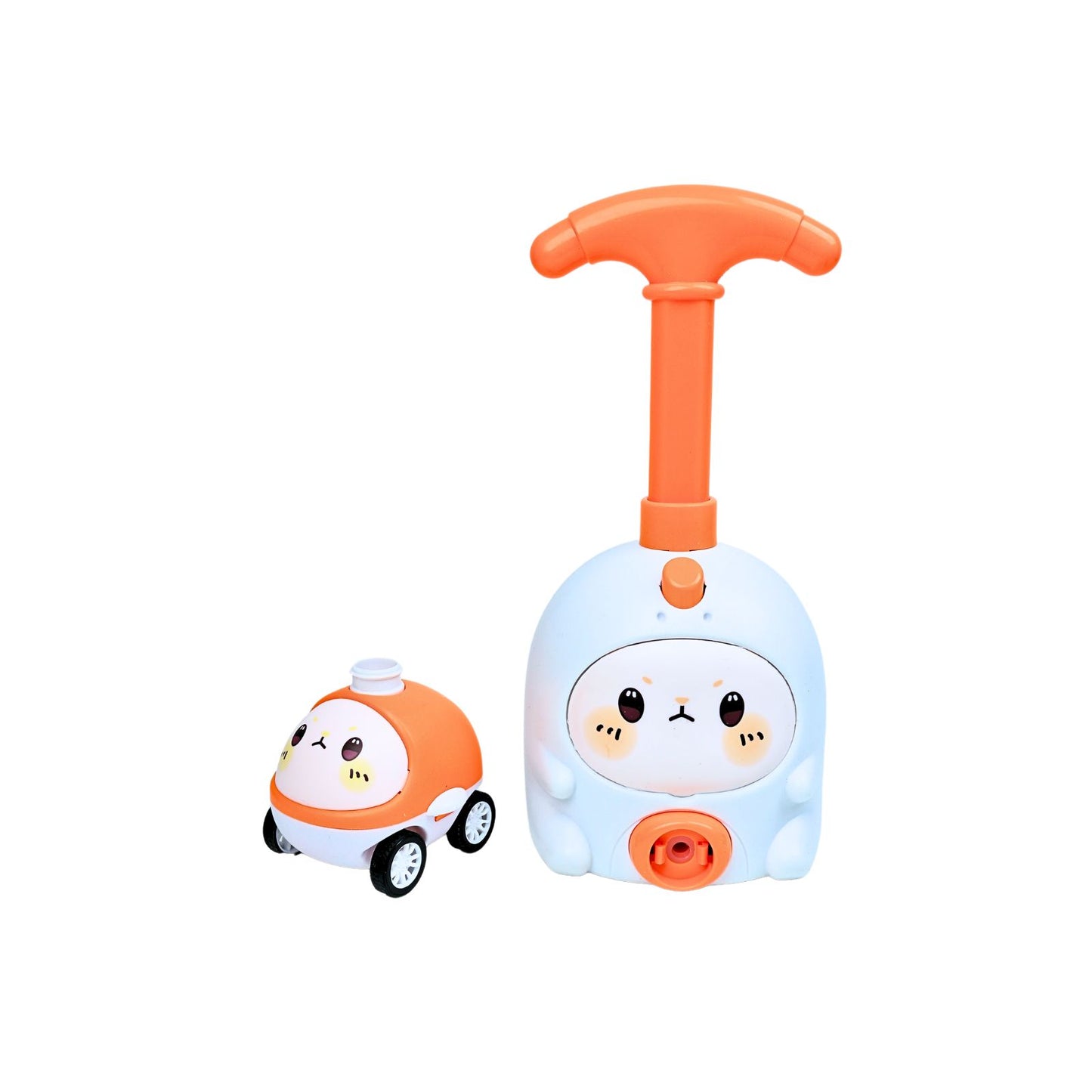 Bombín Lanzador De Autos Inflador de Globos Cute Naranja
