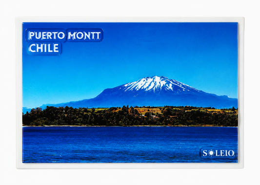 Imán Decorativo Resina 3D Puerto Montt
