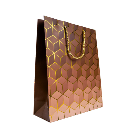 Bolsa de Regalo 32 X 26 X 10 CM Cubo Chocolate