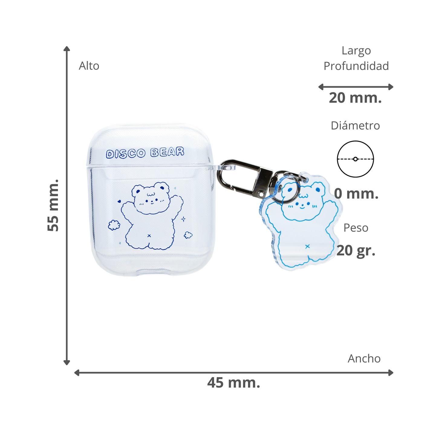 Funda Airpods 1/2 Oso