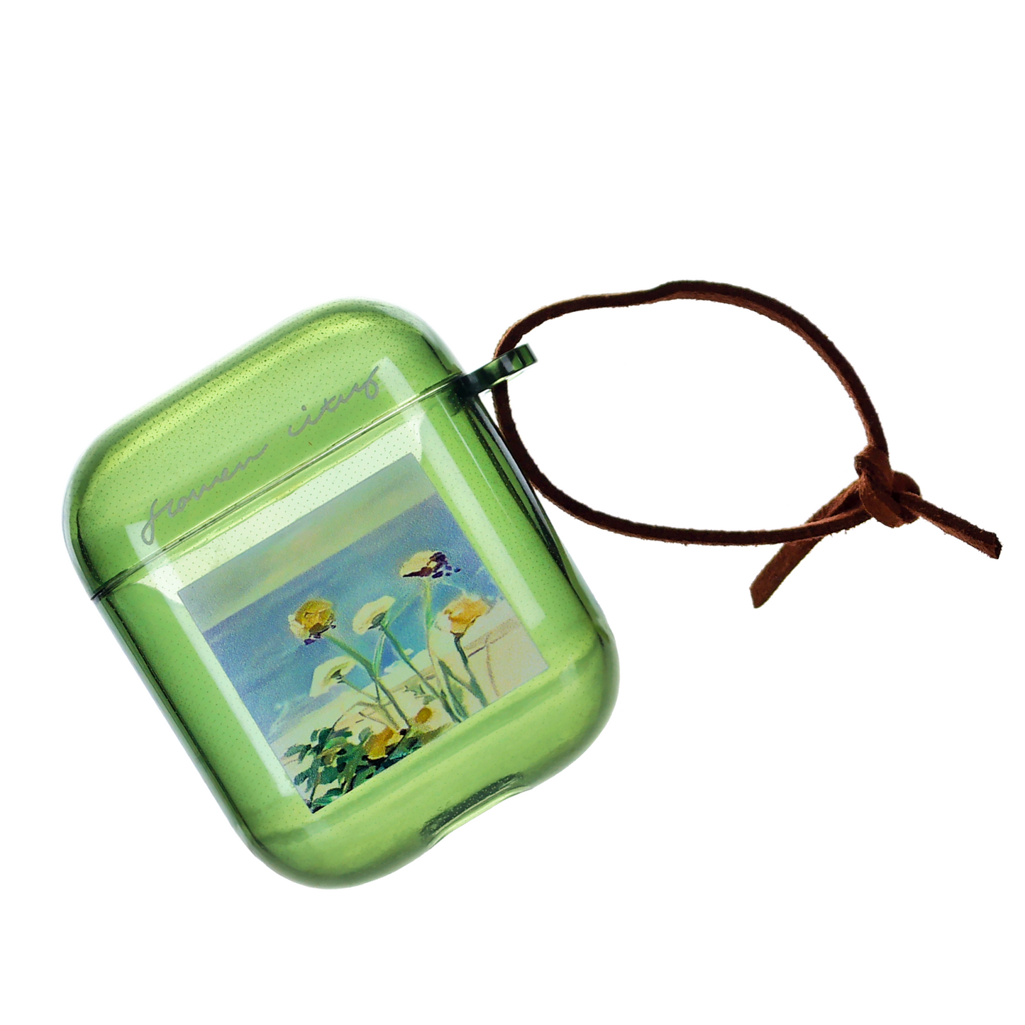 Funda Airpods 1/2 Dibujo Verde