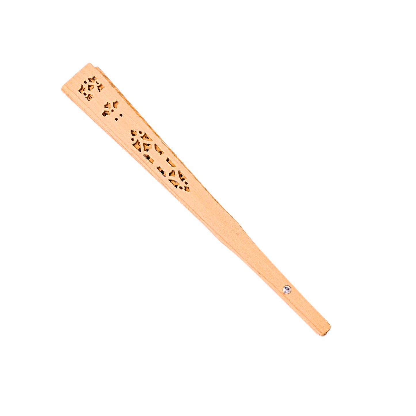 Abanico de Madera Plegable Diseño Flor