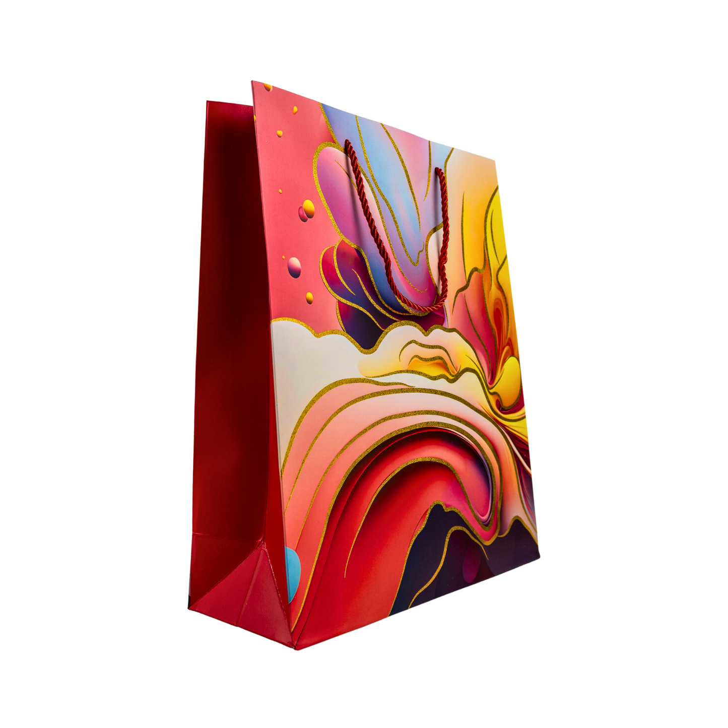 Bolsa de Regalo 32 X 26 X 10 CM Fluida Rojo