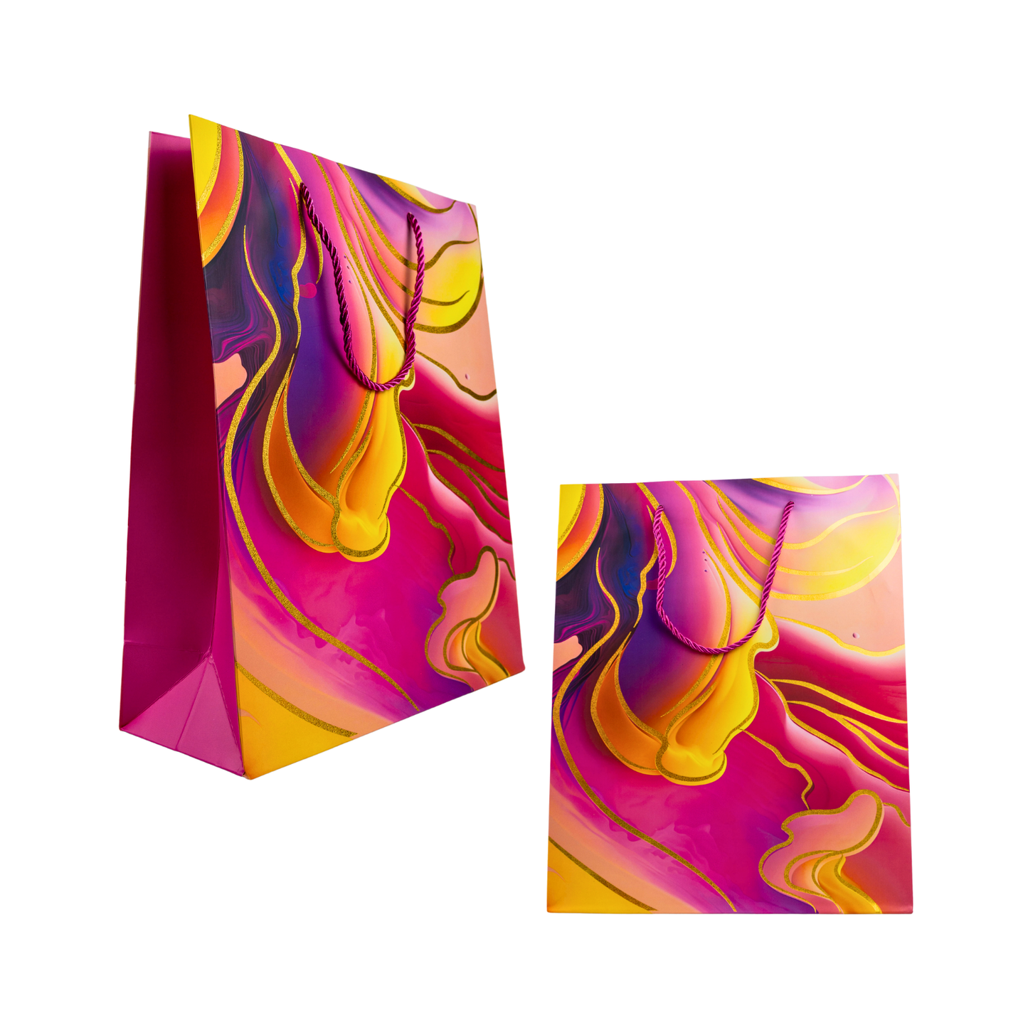 Bolsa de Regalo 32 X 26 X 10 CM Fluida Rosada