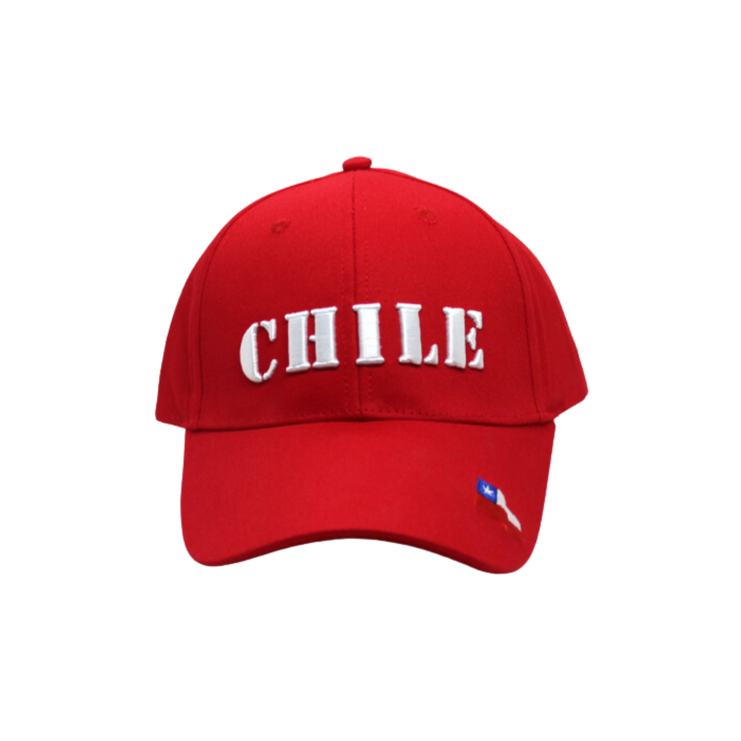 Jockey Chile Bordado Rojo Banderín
