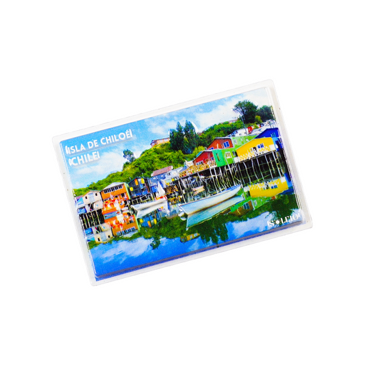 Imán Resina 3D Lugares de Chile Isla de Chiloé