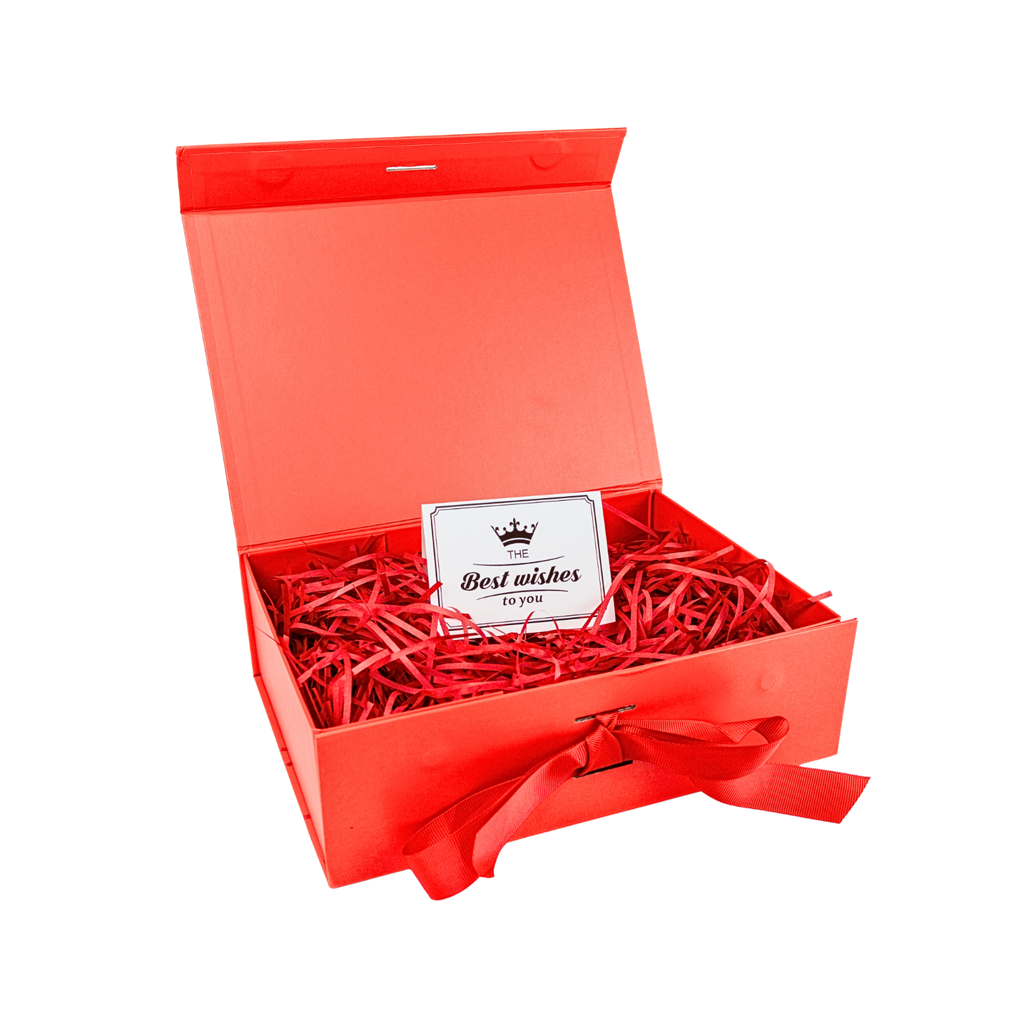 Gift Box Caja Para Regalos Con Tapa Premium Tamaño M Rojo