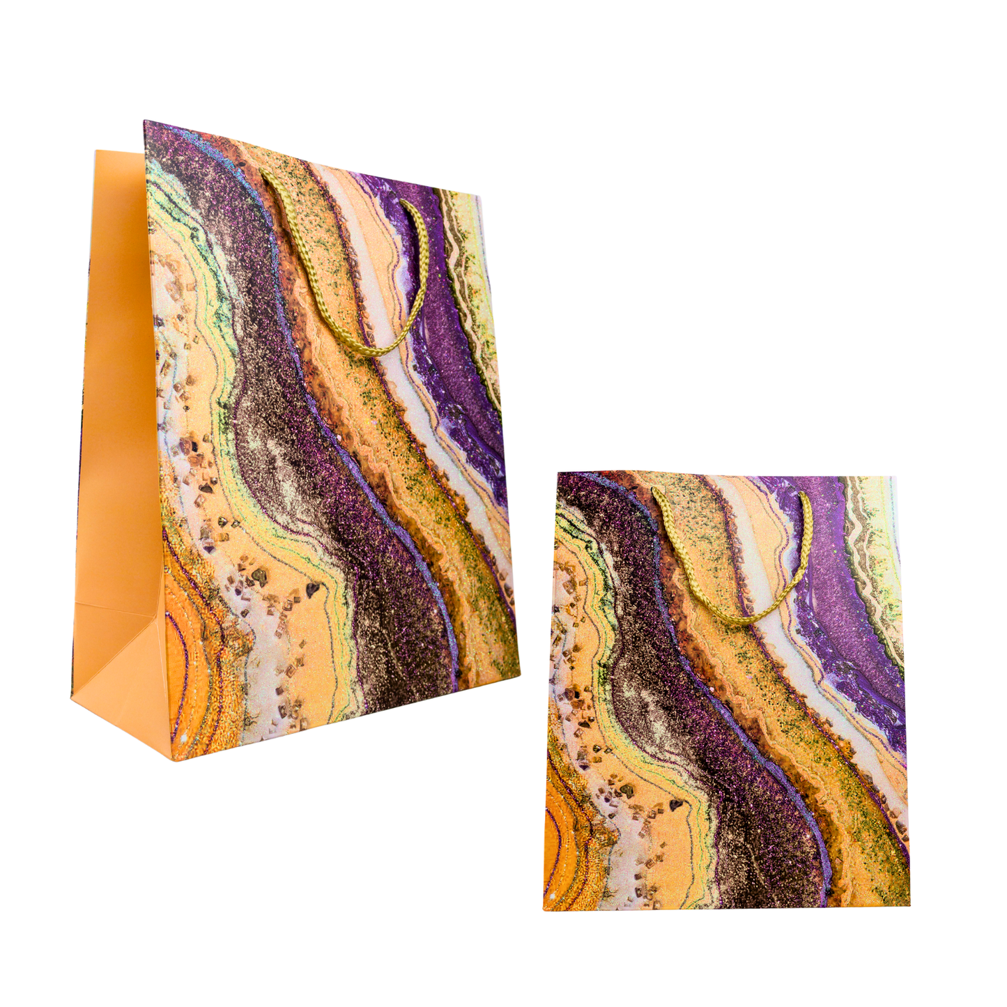 Bolsa de Regalo 32 X 26 X 10 CM Marmolada Amarillo