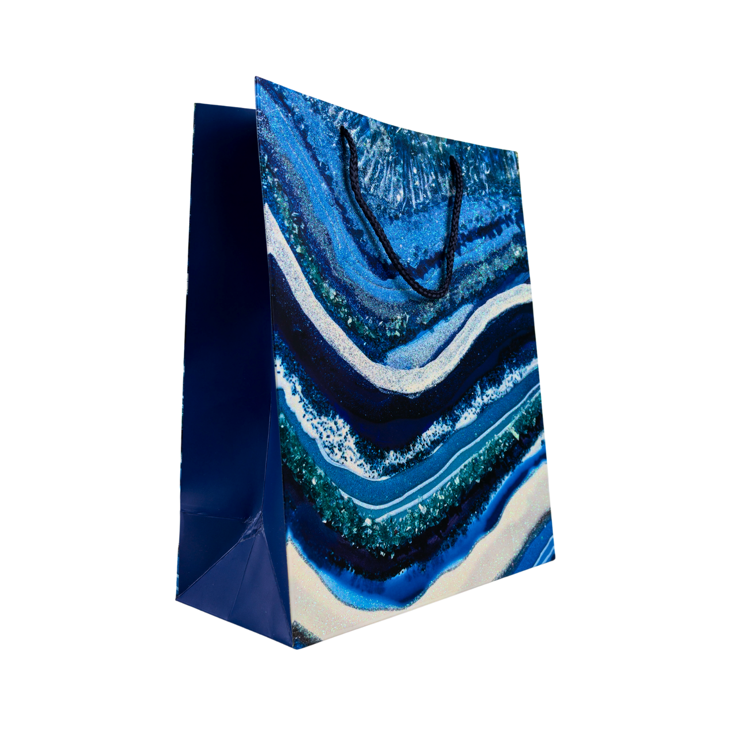 Bolsa de Regalo 32 X 26 X 10 CM Marmolada Azul