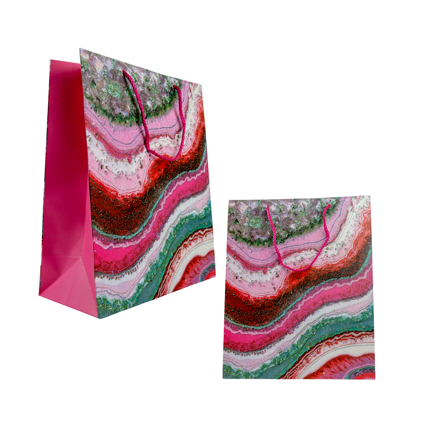 Bolsa de Regalo 32 X 26 X 10 CM Marmolada Rojo