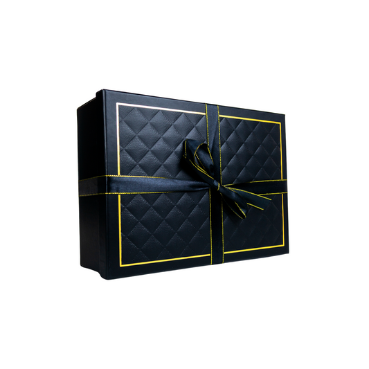 Gift Box Caja Para Regalos Con Tapa Y Cinta Talla L Negro