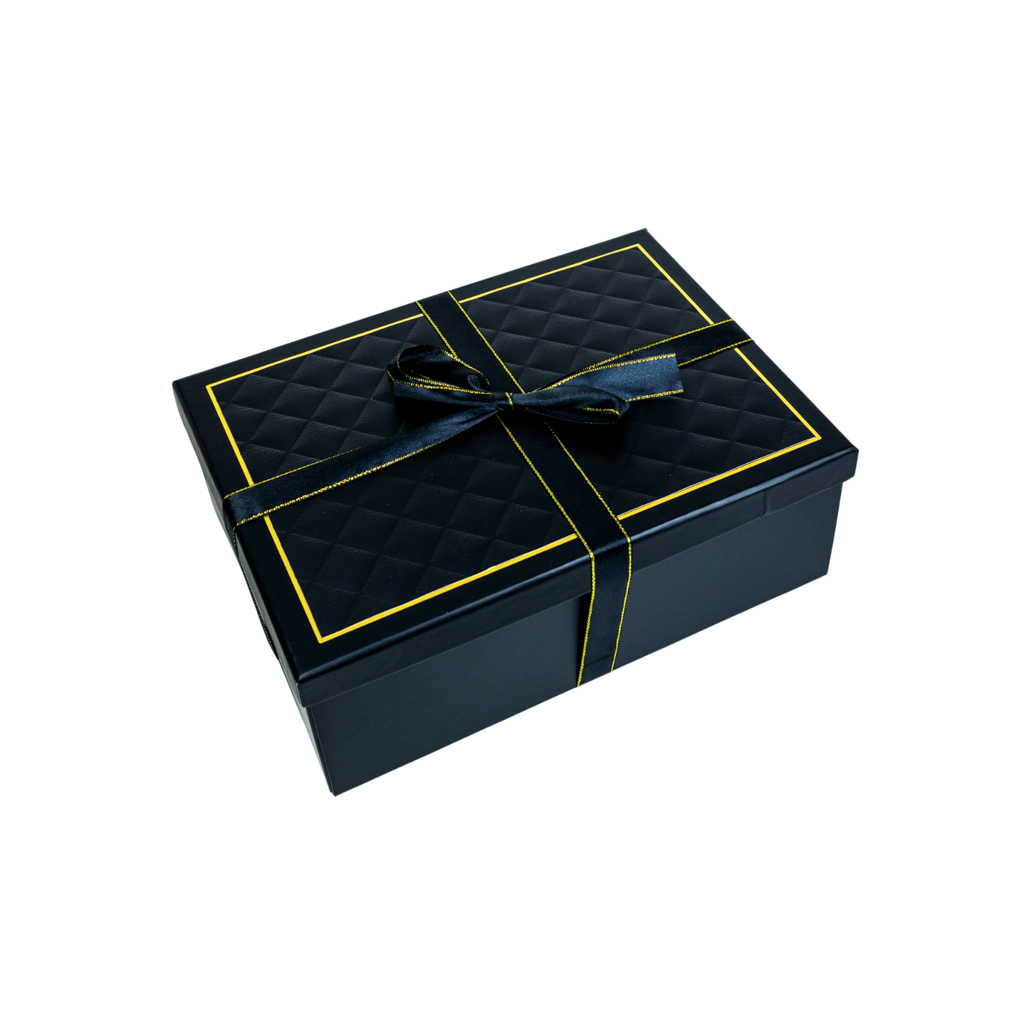 Gift Box Caja Para Regalos Con Tapa Y Cinta Talla L Negro