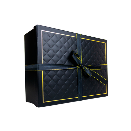 Gift Box Caja Para Regalos Con Tapa Y Cinta Talla XL Negro