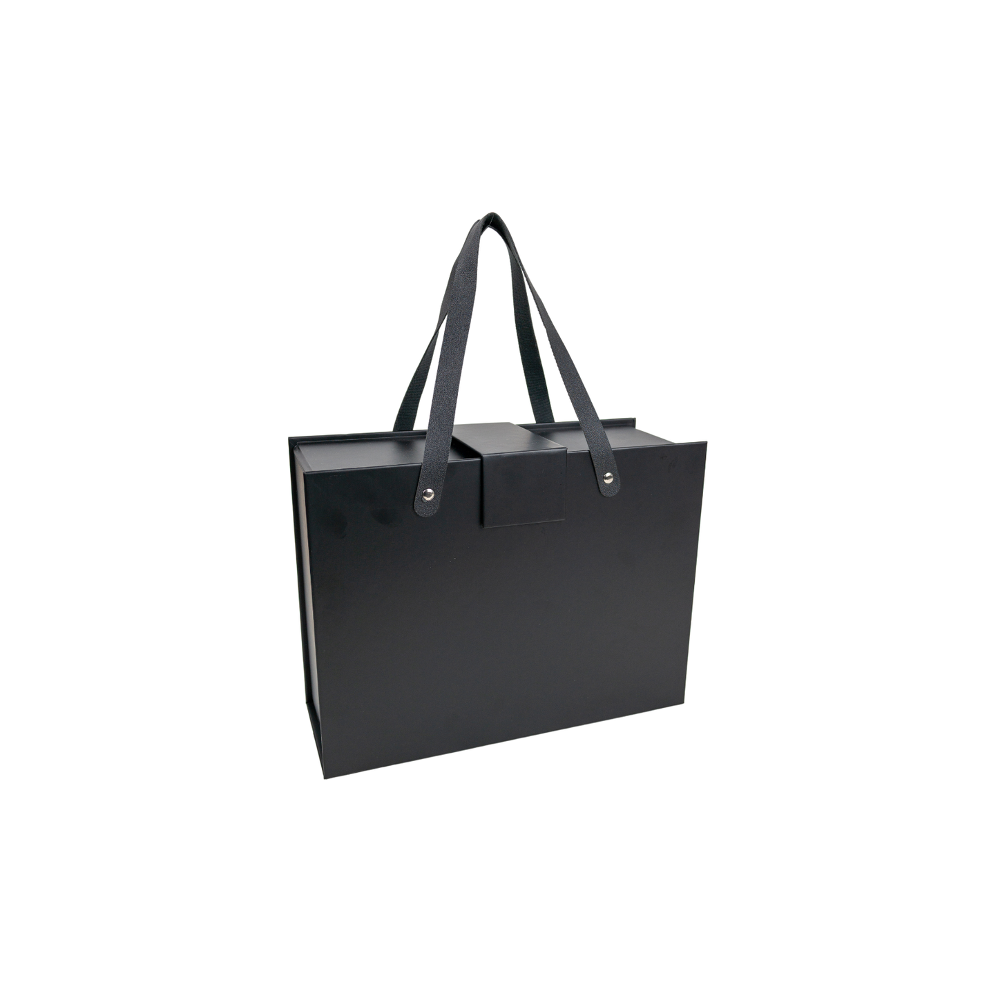 Pack 12 Cajas Para Regalos con Asas Talla M Negro