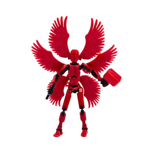 Figura de Acción Articulado Dummy 13 DIY Rojo