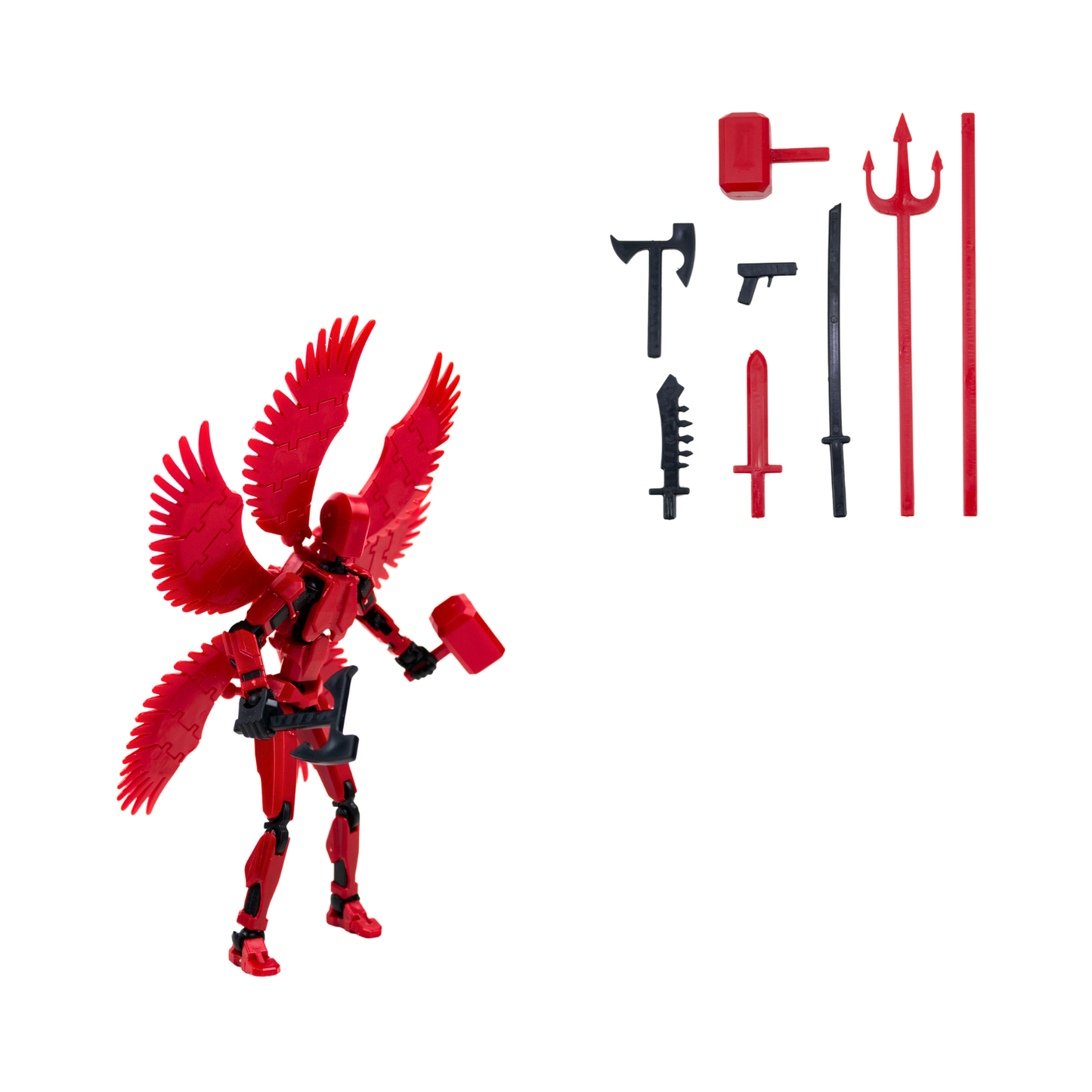 Figura de Acción Articulado Dummy 13 DIY Rojo