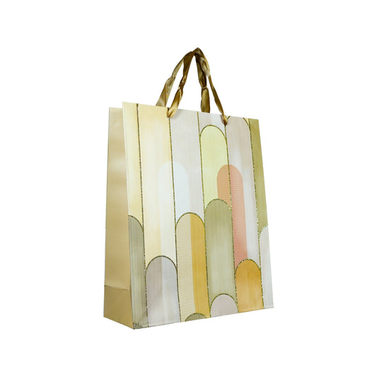 Bolsas De Regalo Diseños Con Brillos 32 X 26 X 10 - Café