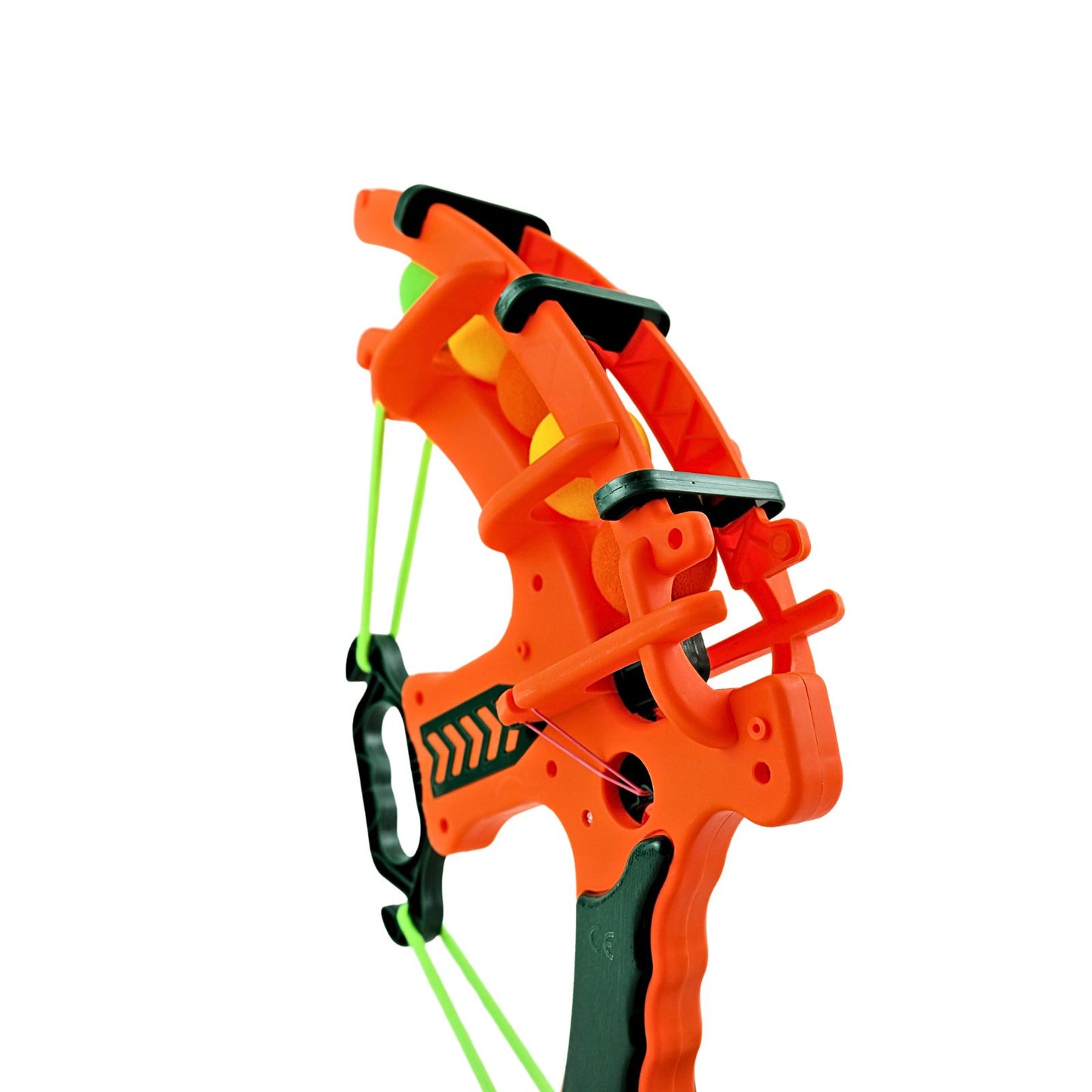 Juguete Arco Lanzador de Bolas Tiro al Blanco Naranja