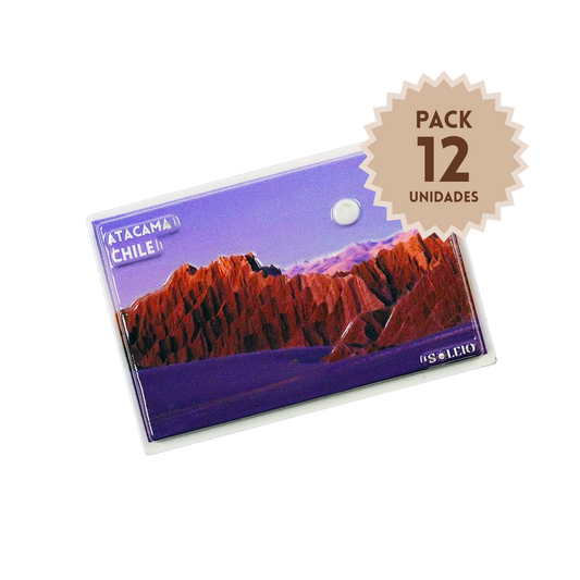 Pack 12 Imanes Resina 3D Chile Atacama