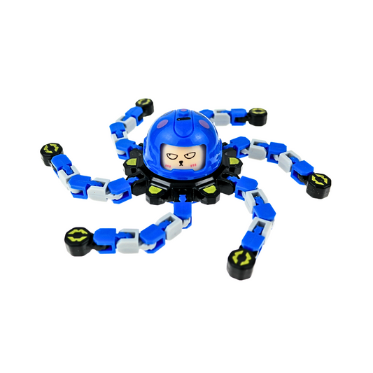Juguete Fidget Spinner Transformable Antiestrés Azul