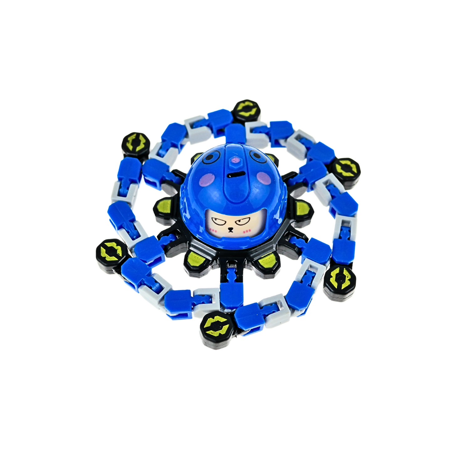 Juguete Fidget Spinner Transformable Antiestrés Azul
