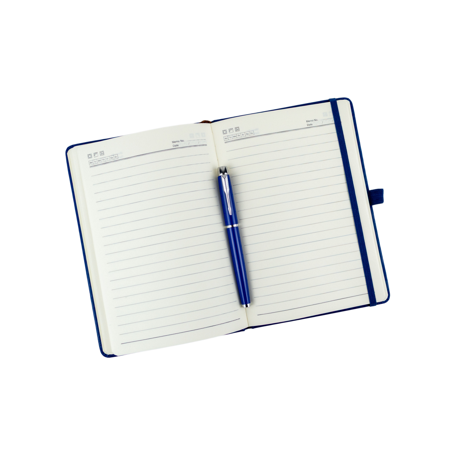 Agenda Block De Notas Mas Bolígrafos En Caja De Regalo Azul