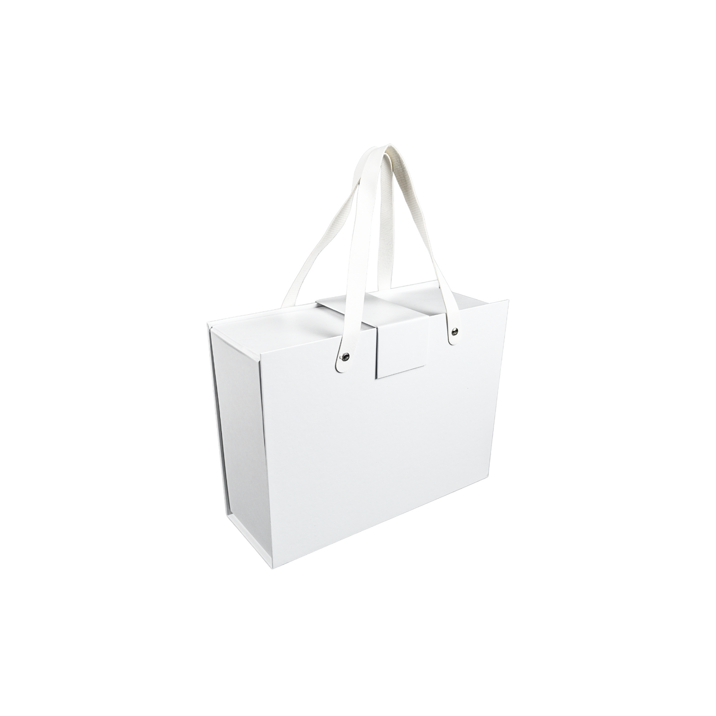 Gift Box Caja Para Regalos con Asas Tamaño M Blanco