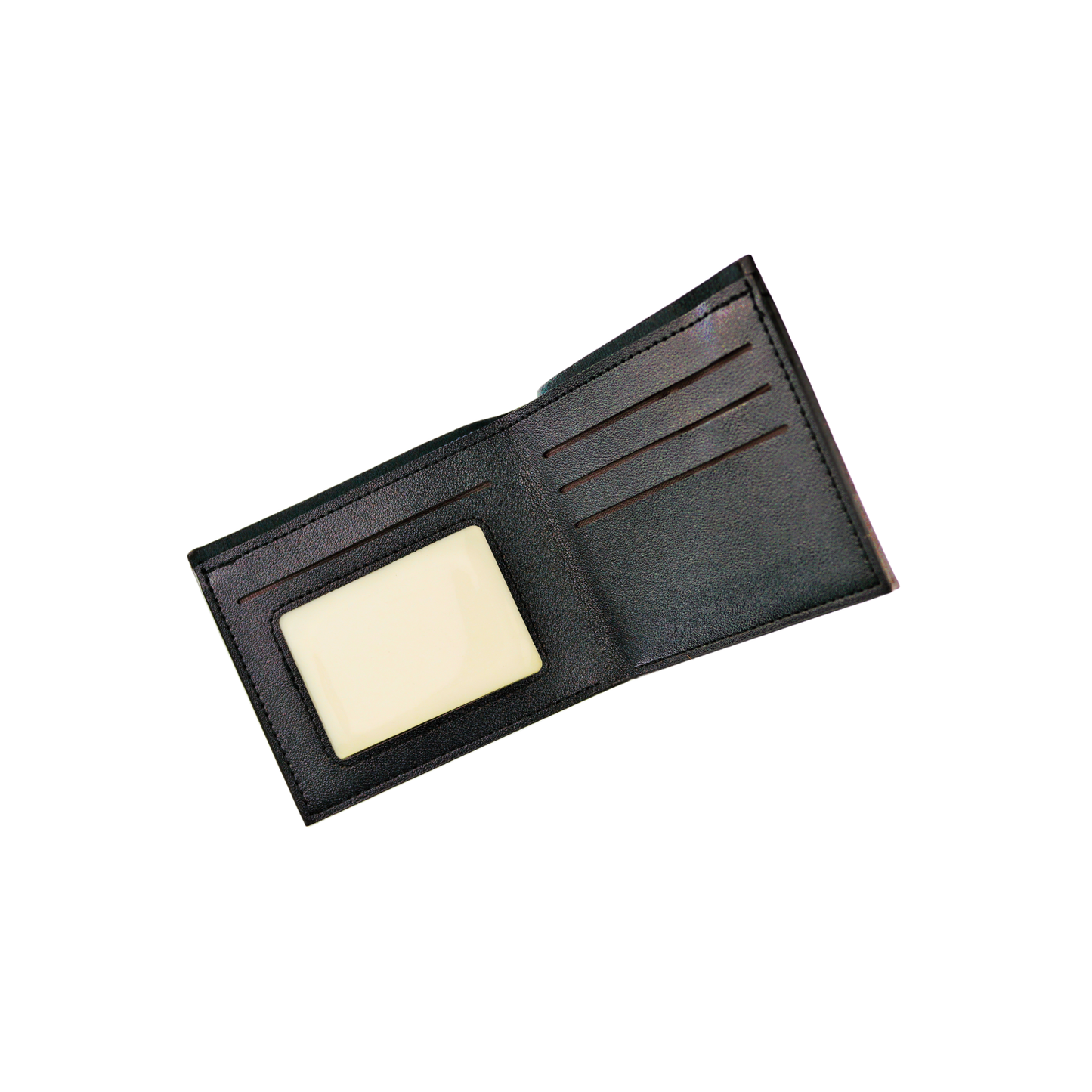 Billetera Tarjetera De Hombre Corta Ecocuero Café